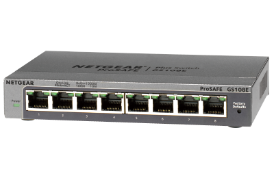 GS108E アンマネージプラス・スイッチ | ネットギア NETGEAR