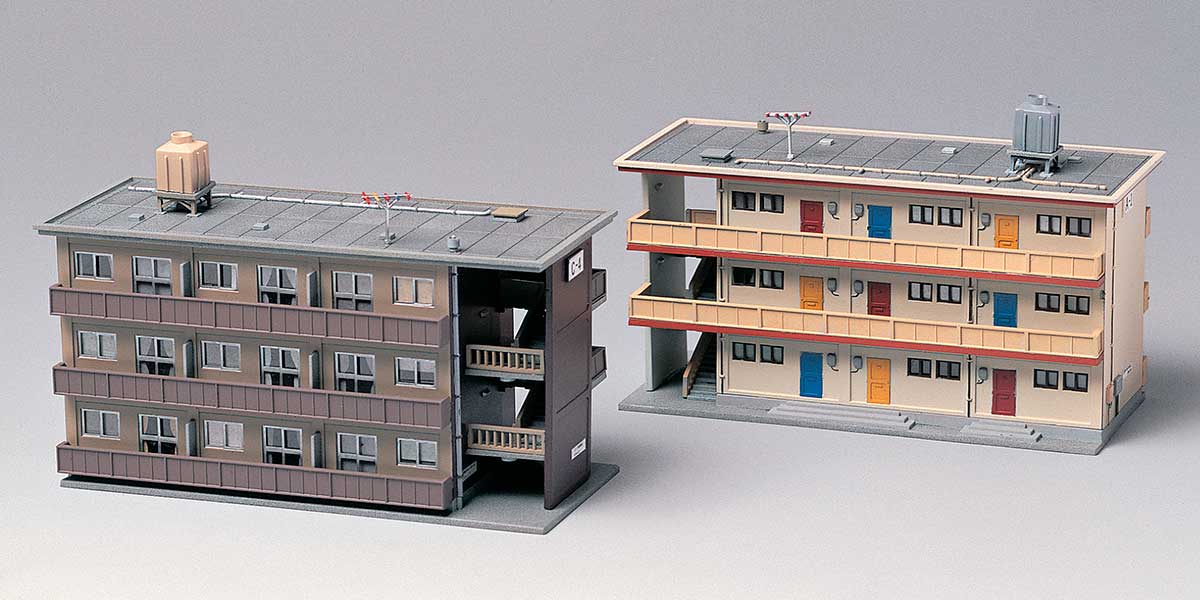 2152＞集合住宅｜ストラクチャーキット｜Nゲージ鉄道模型のグリーン
