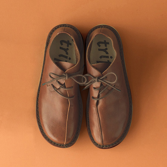 トリッペン レースアップシューズ ブラウン