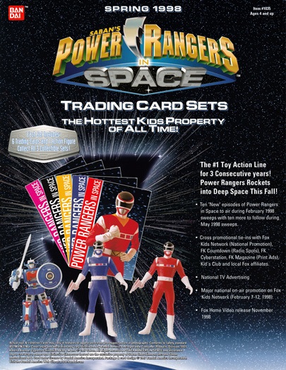 Power Rangers in Space Trading Card Sets – GrnRngr.com