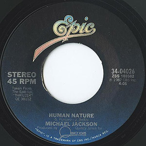 Michael Jackson / Human Nature(7inch) / Epic 1983 USオリジナル盤
