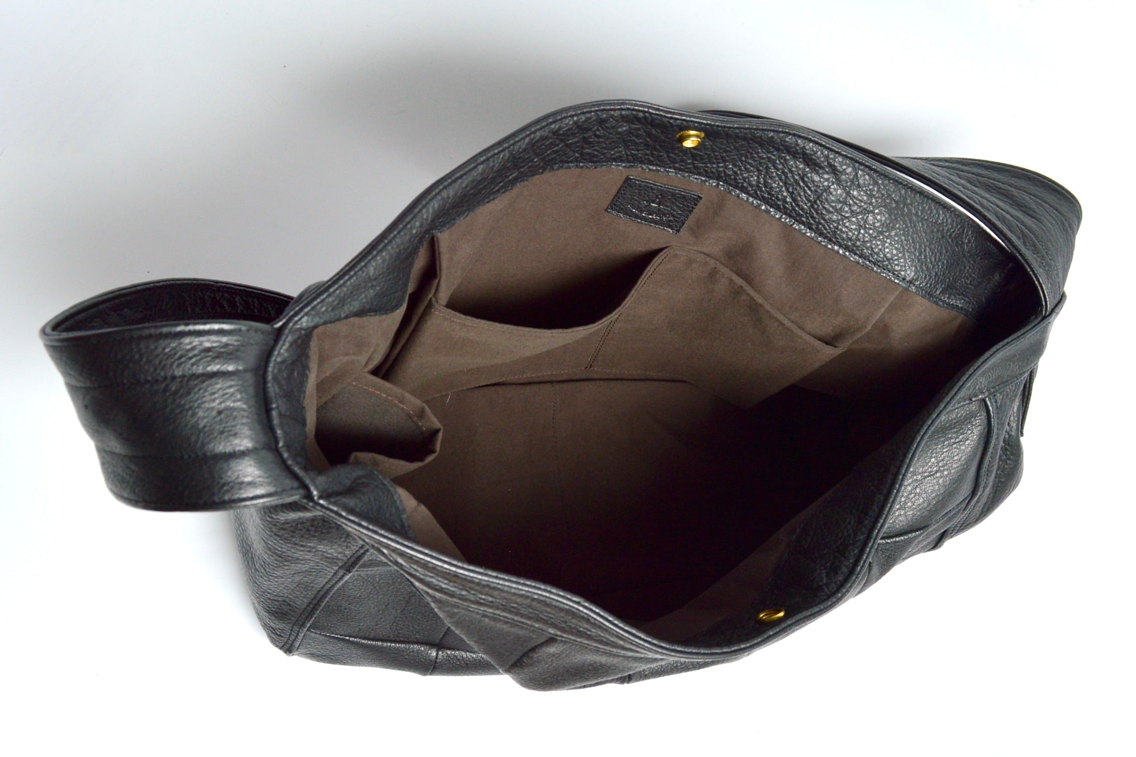 Newspaper bag: Shinshu deer leather: DNB-100