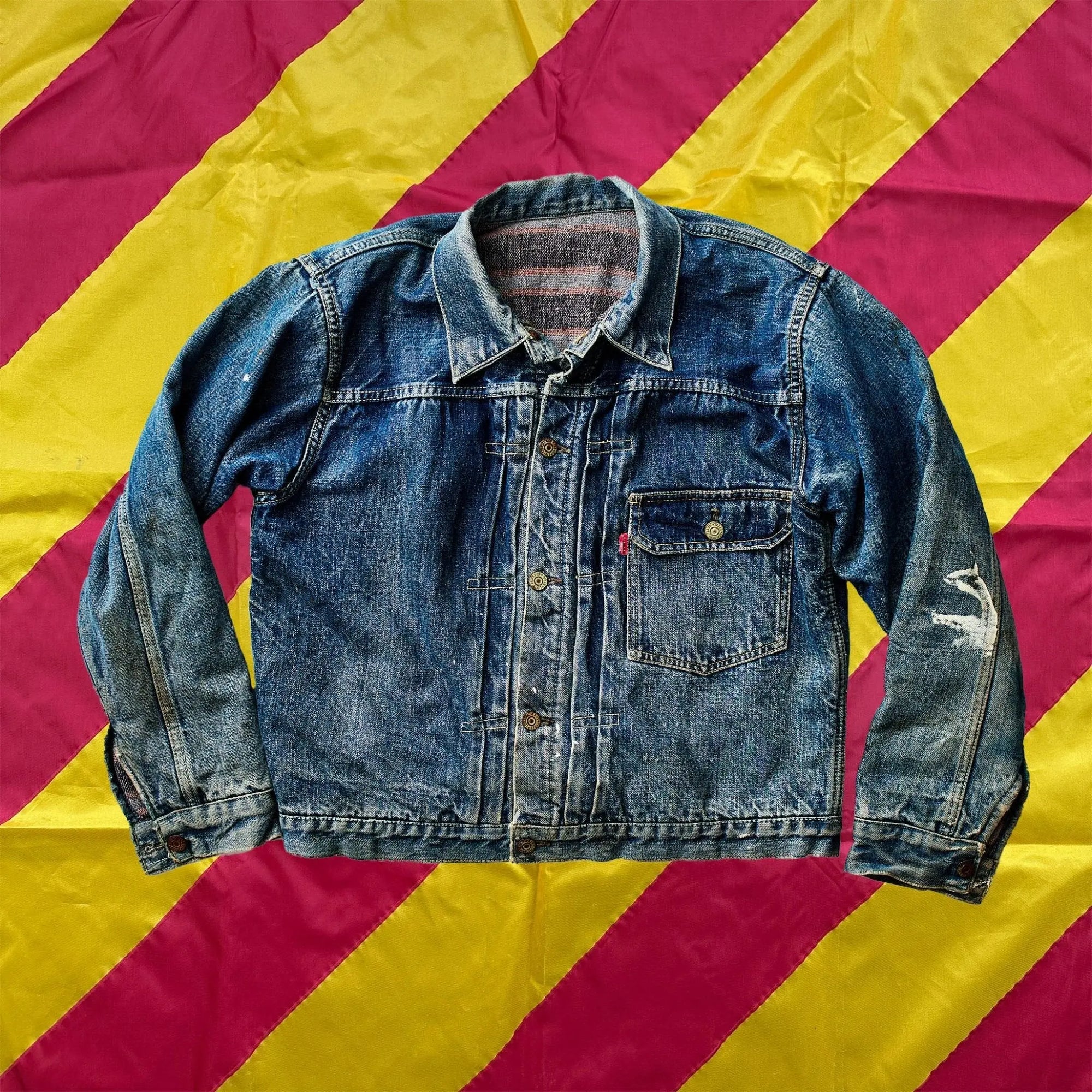 Vintage late 1940s Levis 'Type 1' Blanket Lined 506XX Jacket 22