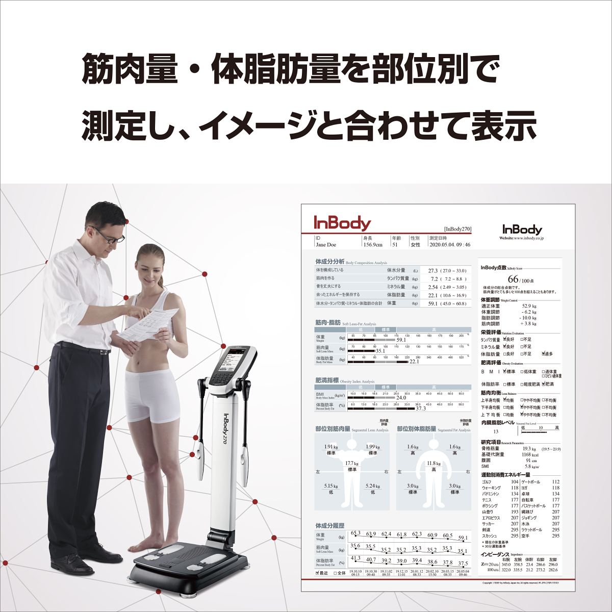 業務用体成分分析装置 InBody270S（InBody(インボディ )）-ジムガレージ