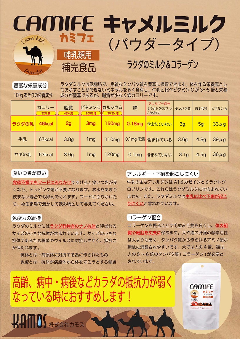 D・O・G WEBSTORE -犬服SHOP-キャメルミルク 20g-