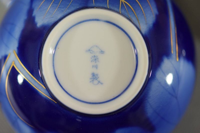 深川製磁 瑠璃葡萄 茶器揃 蓋付き湯呑5客＋急須 | D-plus-stock