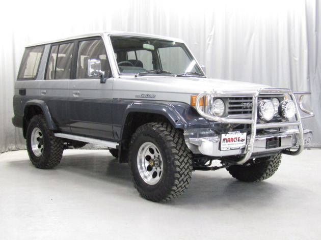 ランクル77純正シルバーⅡ5速マニュアル前後デフロックウインチ！走行