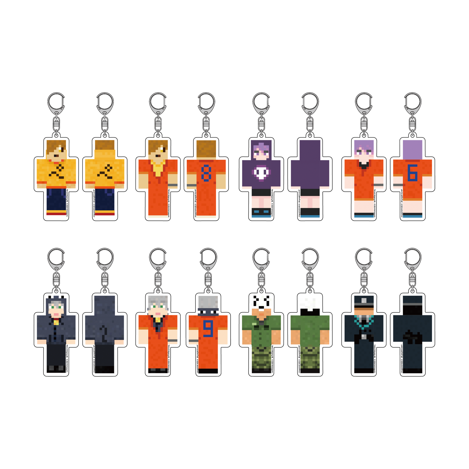 日常組】マインクラフトアクリルキーホルダー トラゾー – .1