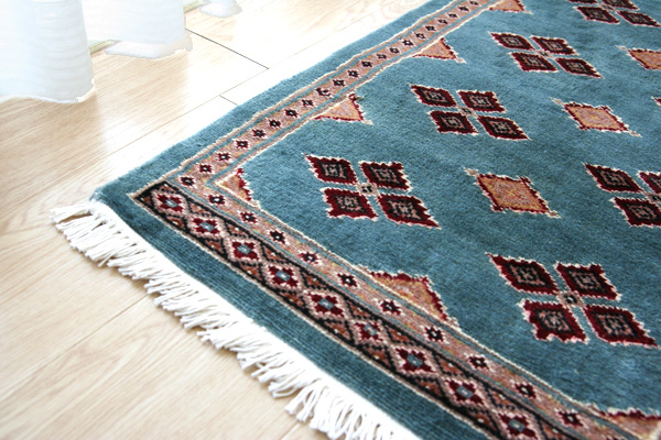 パキスタン段通玄関マットP23-9036 49×77cm | ラグマット・玄関マット