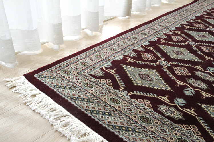 パキスタン段通玄関マット12×24 PH50-3054 96×160cm | ラグマット