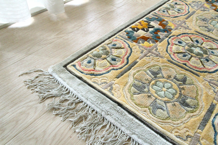 シルク緞通玄関マット CJL-1852 上り框サイズ 38×122cm | ラグマット