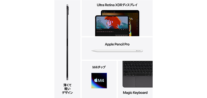 13インチiPad Pro（M4）・11インチiPad Pro（M4） | iPad | NTTドコモ