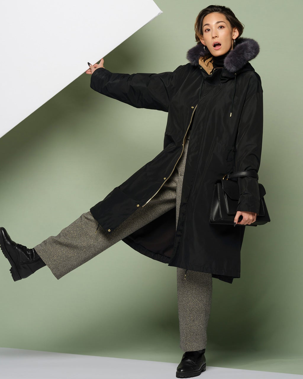 cherry アンタイトル ローズグログラン5WAYモッズコート ライナー