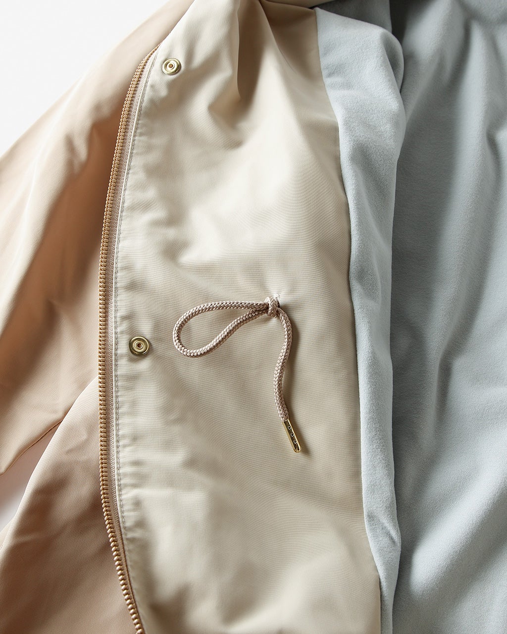 光沢グログラン・ファー使いモッズコート/DoCLASSE