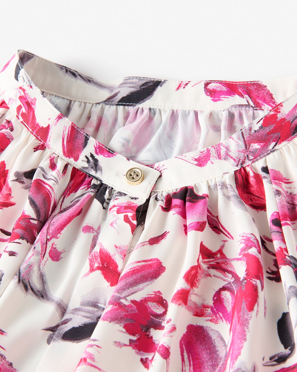 ジョーゼット・フラワープリントブラウス/DoCLASSE