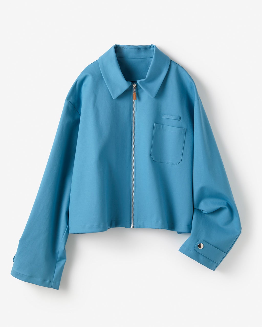 ストレッチダブルクロス・カラーブルゾン/DoCLASSE