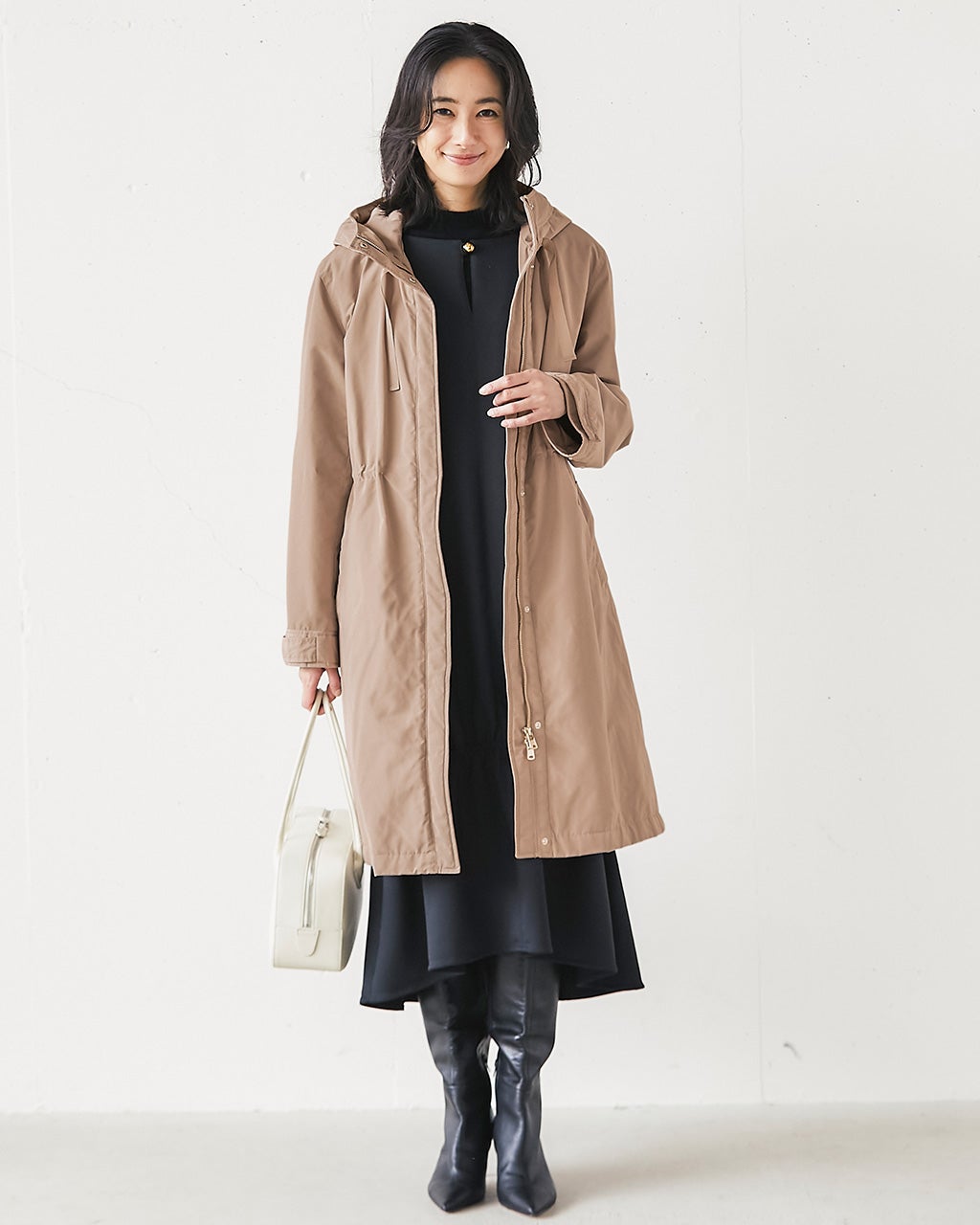 マジカルサーモ・グログランコート／立体フード/DoCLASSE