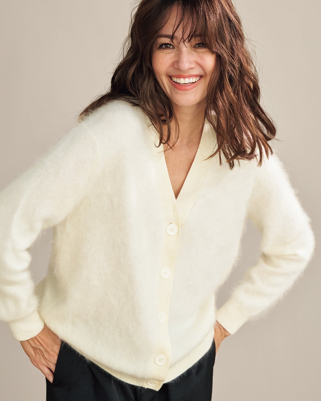 ミンクタッチカシミヤ・カーディガン/DoCLASSE