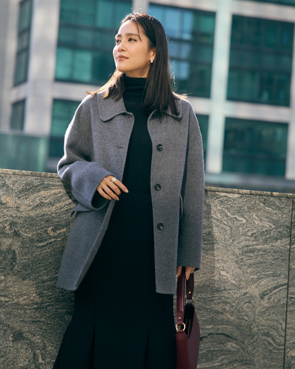 ピュアウールリバー・ミドルステンコート/DoCLASSE