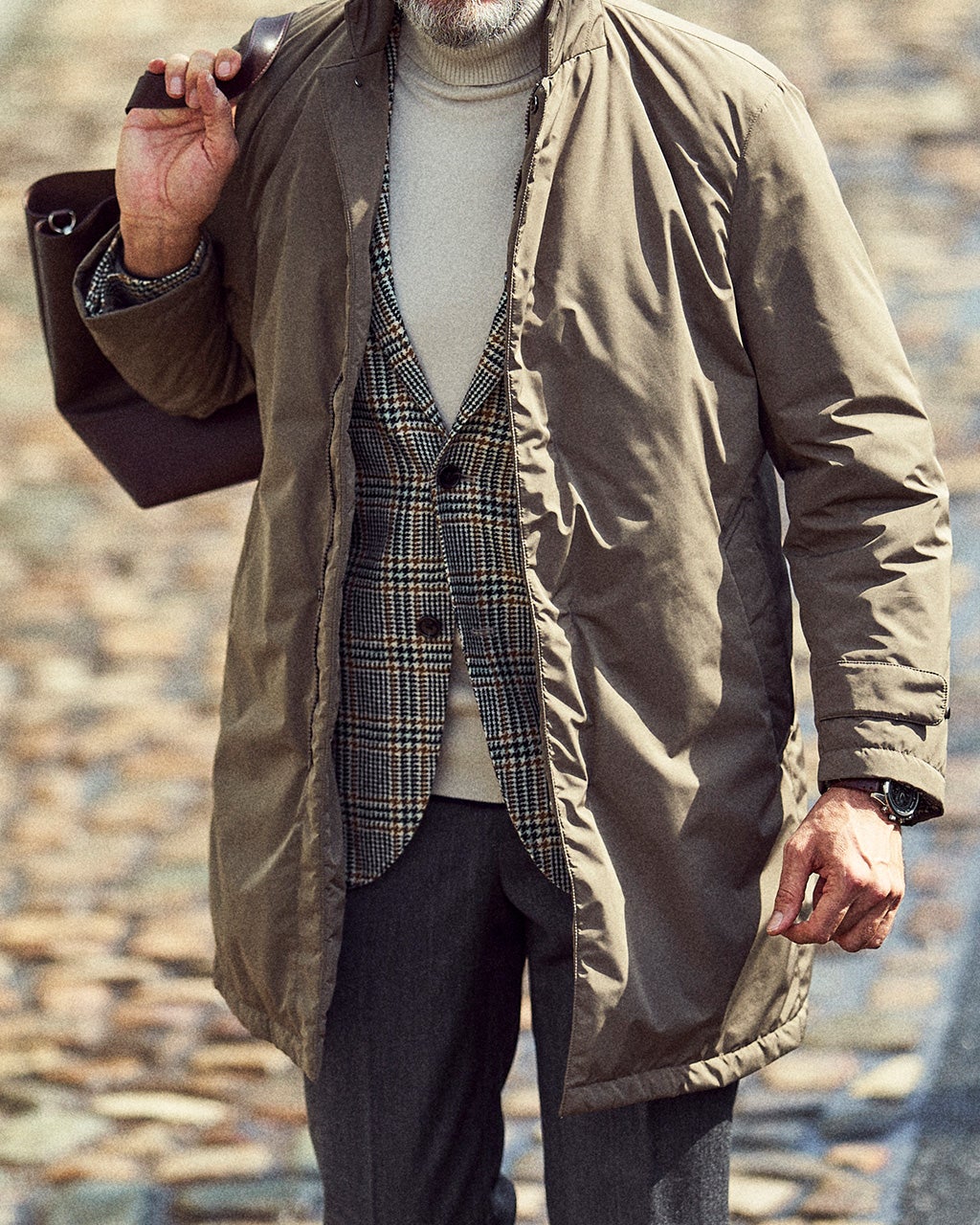 NEOスタンドカラーダウンコート/DoCLASSE