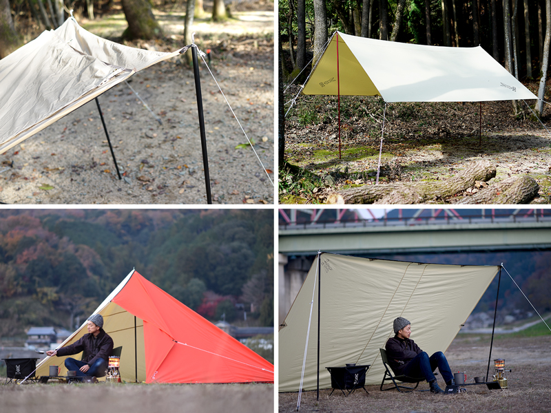 販売終了】コンパクトタープポール（レッド） XP1-630-RD - DOD