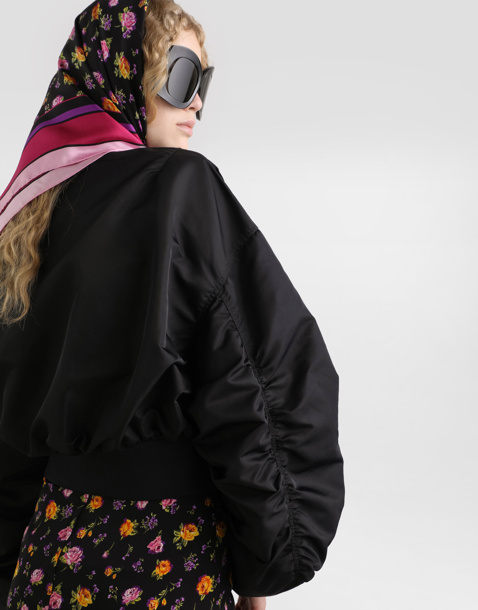 Nylon gabardine jacket in Black for Women | Dolce&Gabbana® US