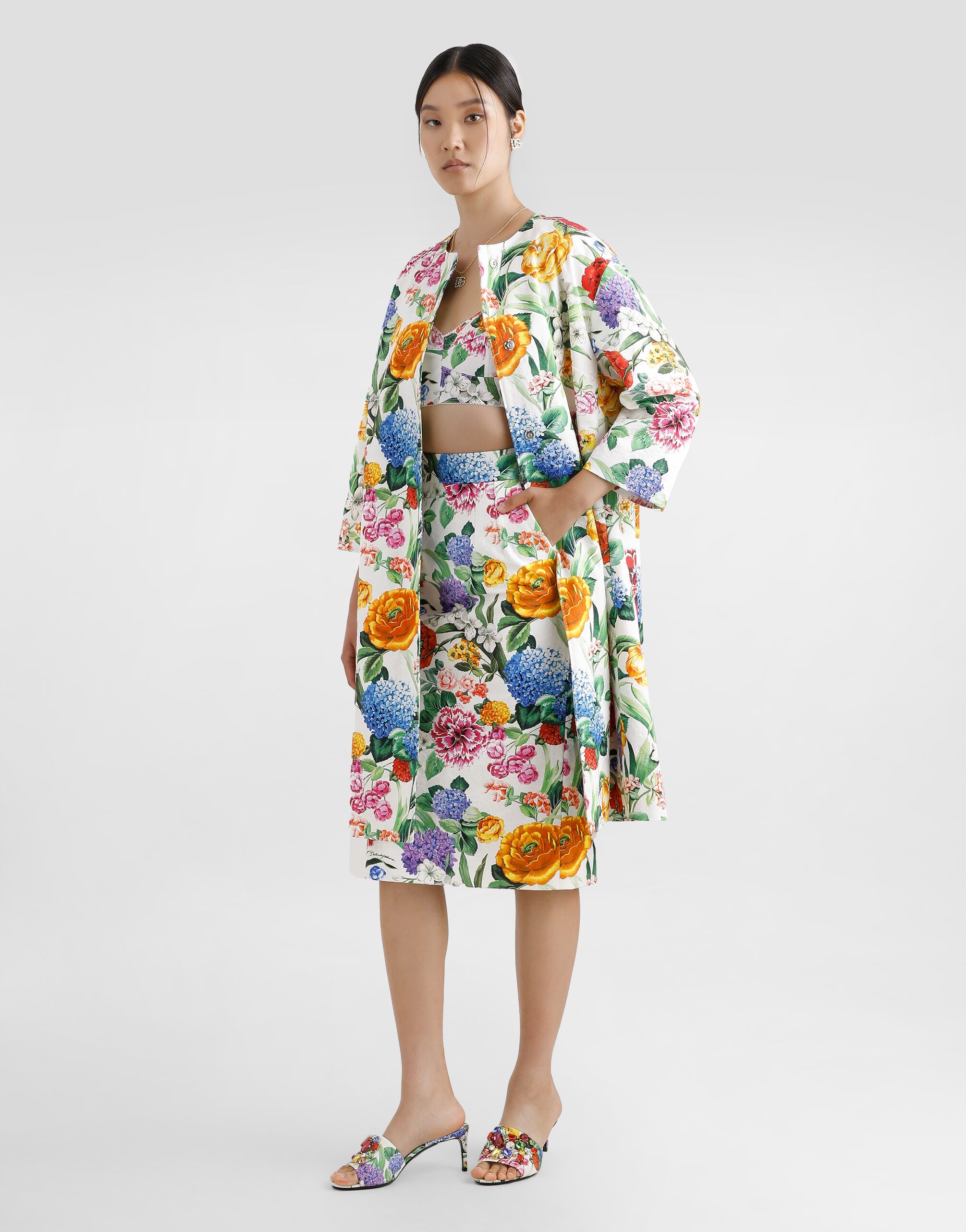 DOLCE&GABBANA フラワープリント キャミソール｜DOLCE&GABBANA