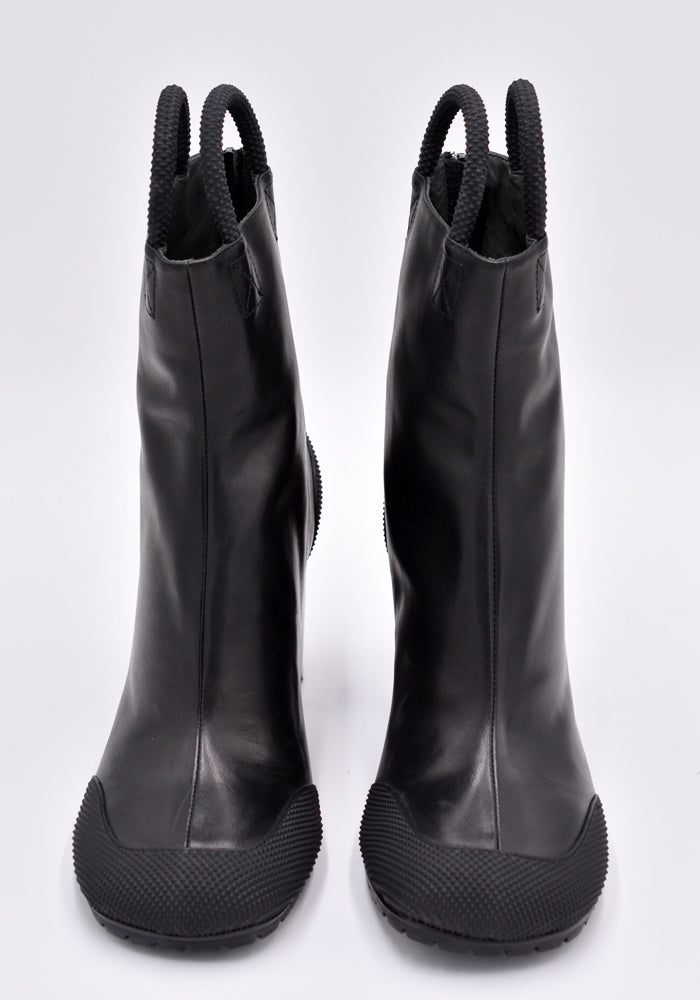 RANDOM IDENTITIES BOOT-01 WORKER LEATHER BOOT BLACK | 50%OFF SALE