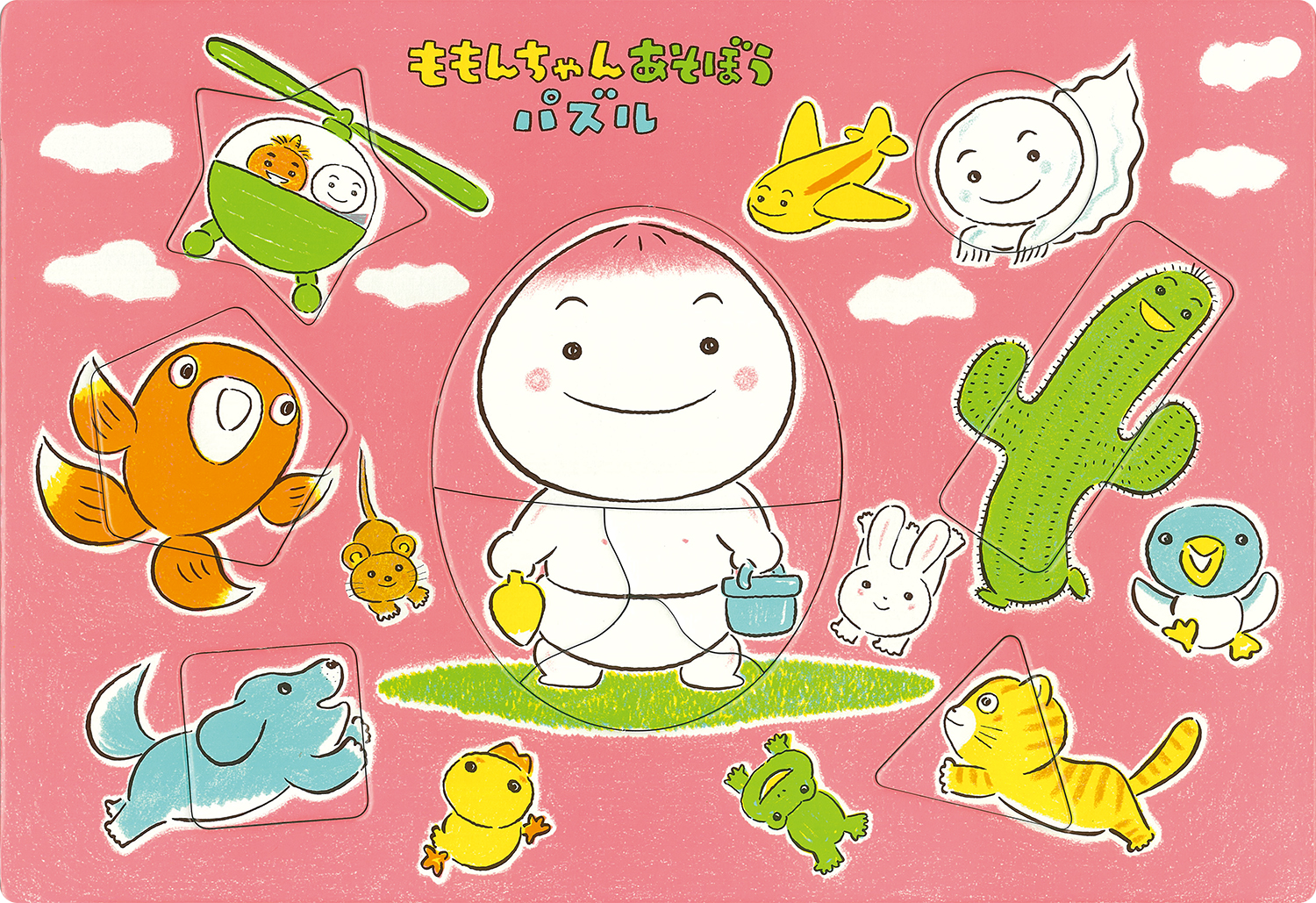 ももんちゃんあそぼうパズル (童心社のキャラクターグッズ) ：とよた
