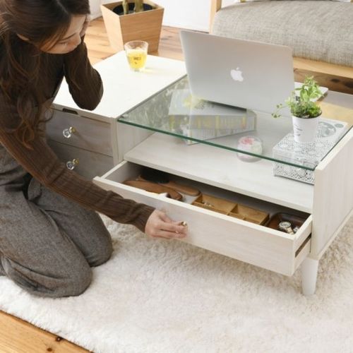 LILY(リリィ) ドレッサーテーブル ホワイト MJ-003WH JK-PLAN