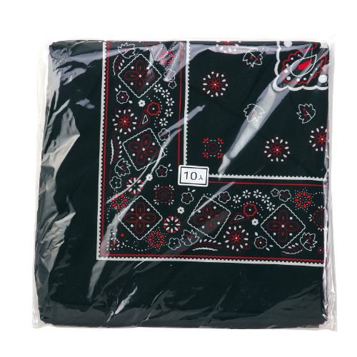 バンダナ 黒 10枚組 18176 アーテック 運動会・発表会・ｲﾍﾞﾝﾄ