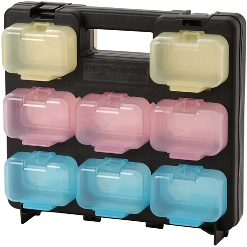 スケルトンパーツボックス SPS-2916BK デンサン パーツケース ミニ