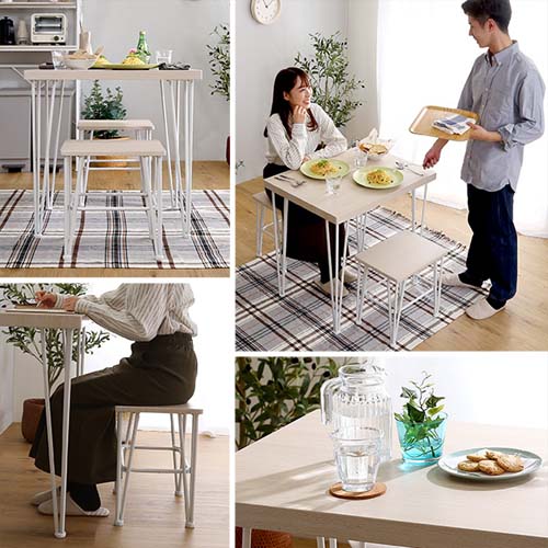 さわやかなオシャレダイニング3点セット 【Frais-フレ-】 FRD-3--WOK