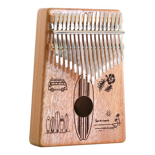 指で弾くピアノ カリンバ初心者セット 絵柄付きタイプ SH-06-KPA17--B