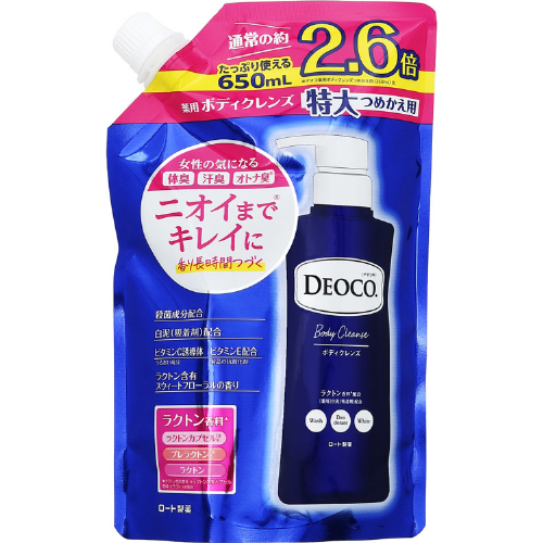 デオコ 薬用ボディクレンズ 詰替特大650mL CareCera ボディソープ