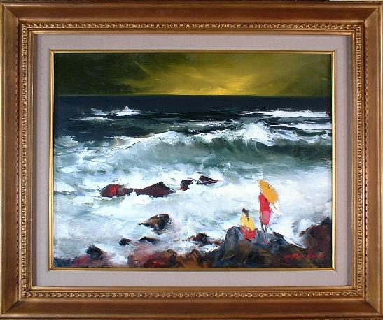 葛西四雄 津軽の初春（油彩10号）