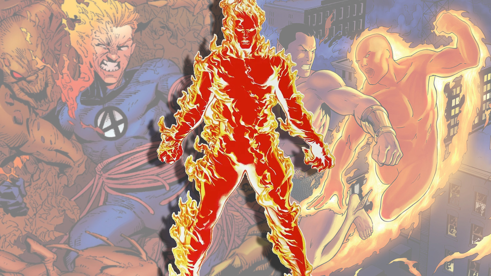 アメコミ Human torch #1 ファンタスティックフォー FF リーフ