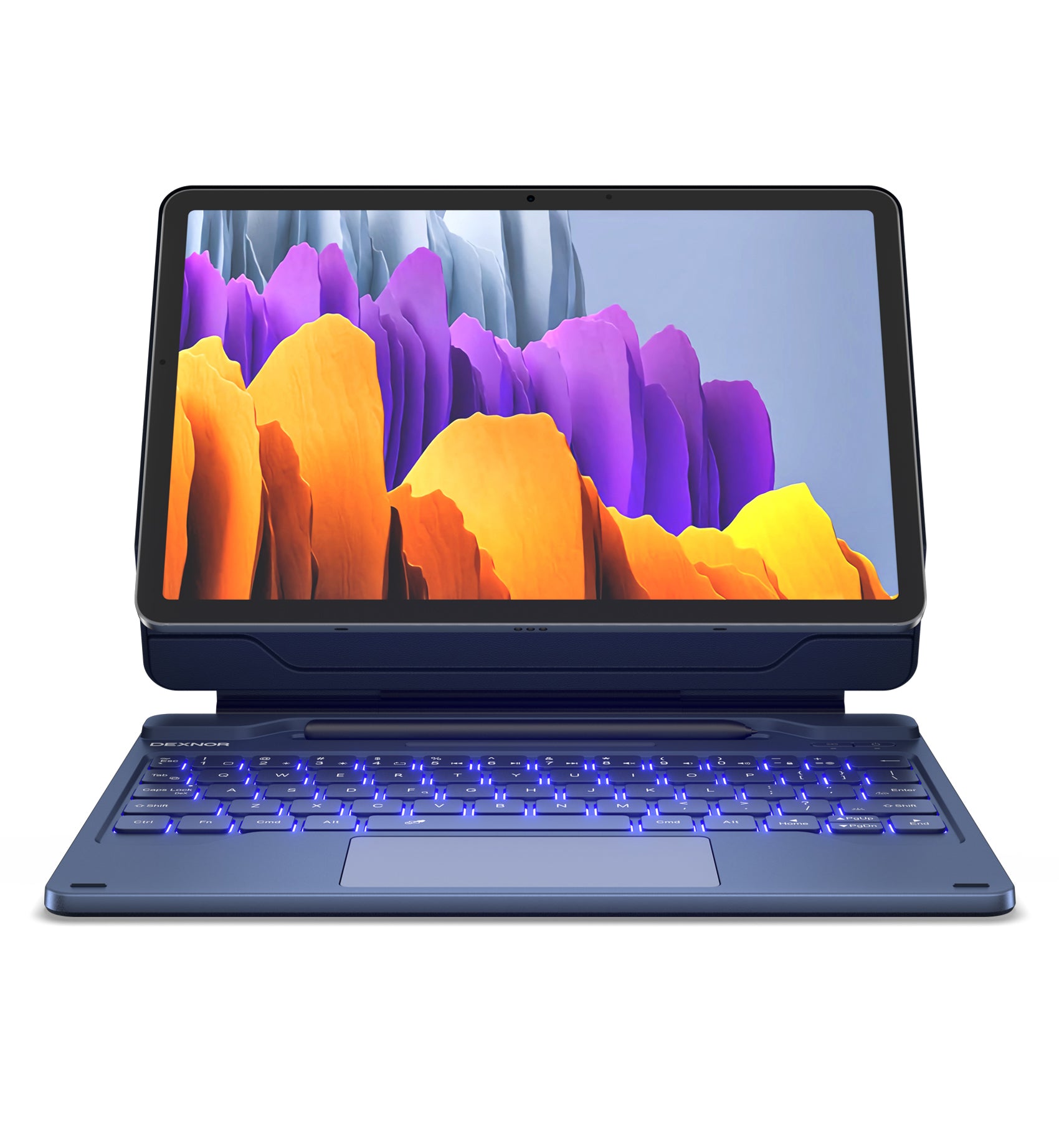 Dexnor Book-Style Cover For Samsung Galaxy Tab S8 Keyboard Case