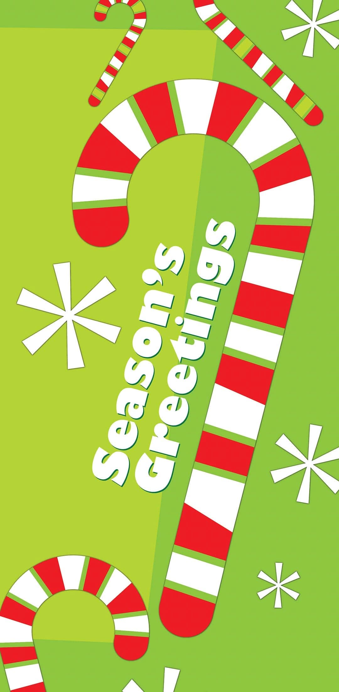 Candy Cane Blizzard Single Vinyl Banner (30
