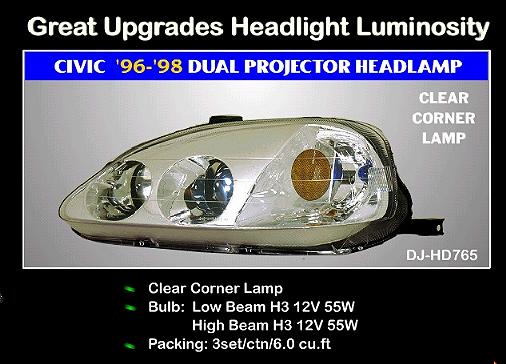 Denji Traffic Equipments Co., Ltd.電基牌 - DJ-HD765 CIVIC '96-98