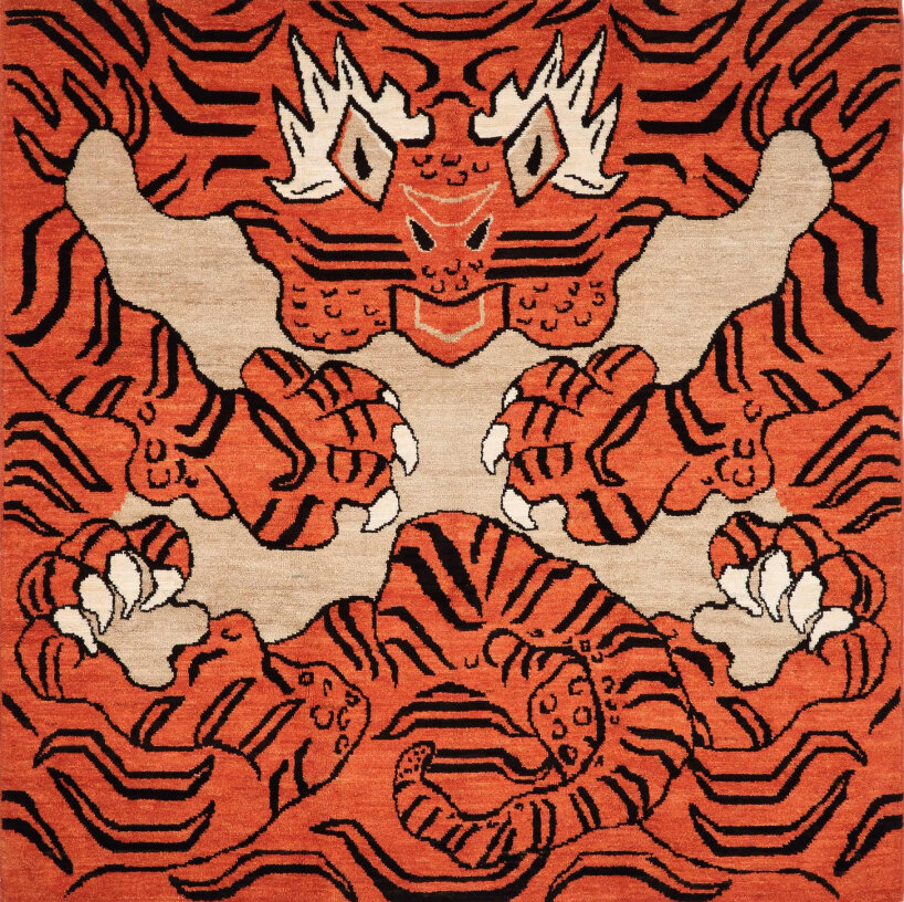 ai weiwei designs tibetan tiger rug to advocate the animal's