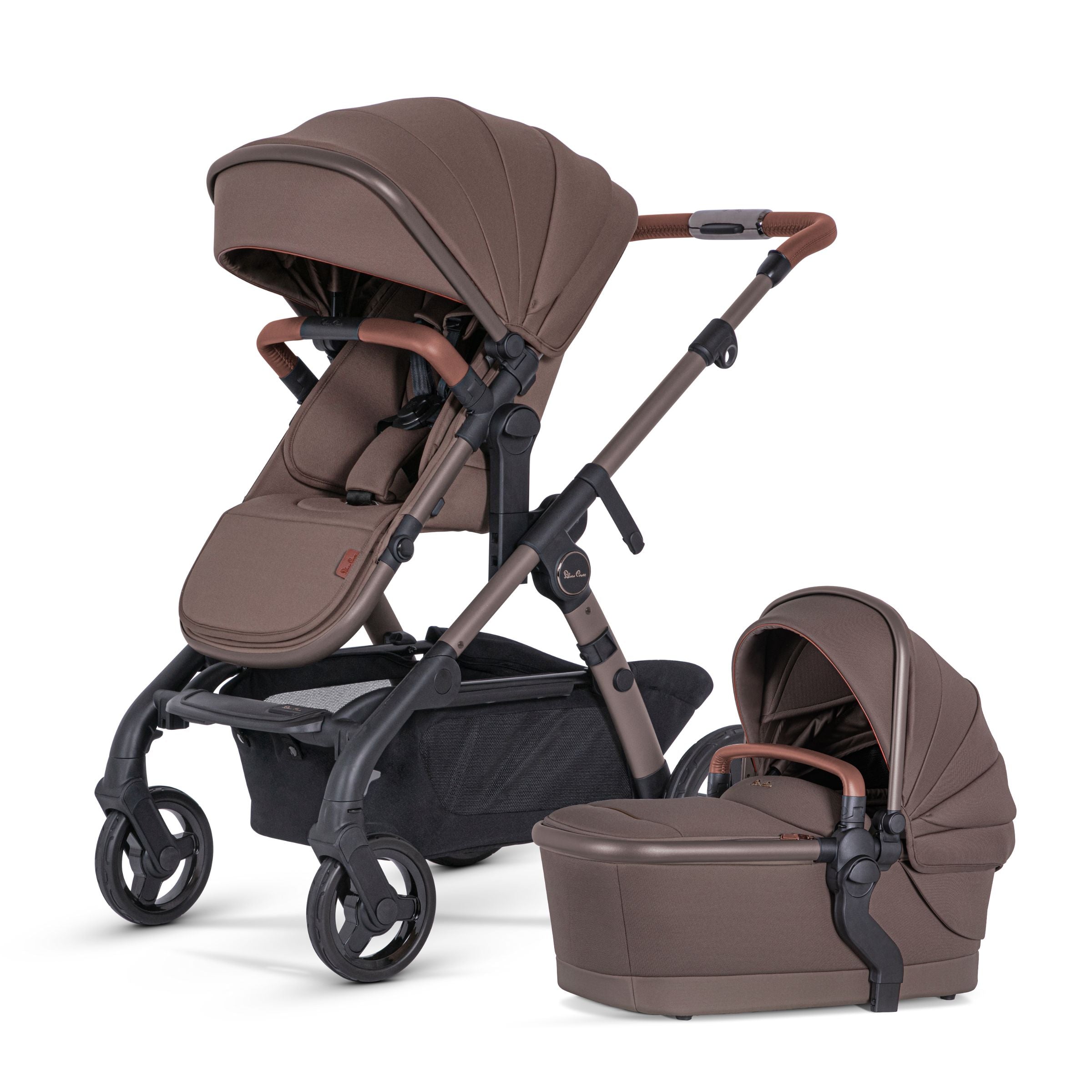 Silver Cross Wave 3 Single-to-Double Stroller - Licorice