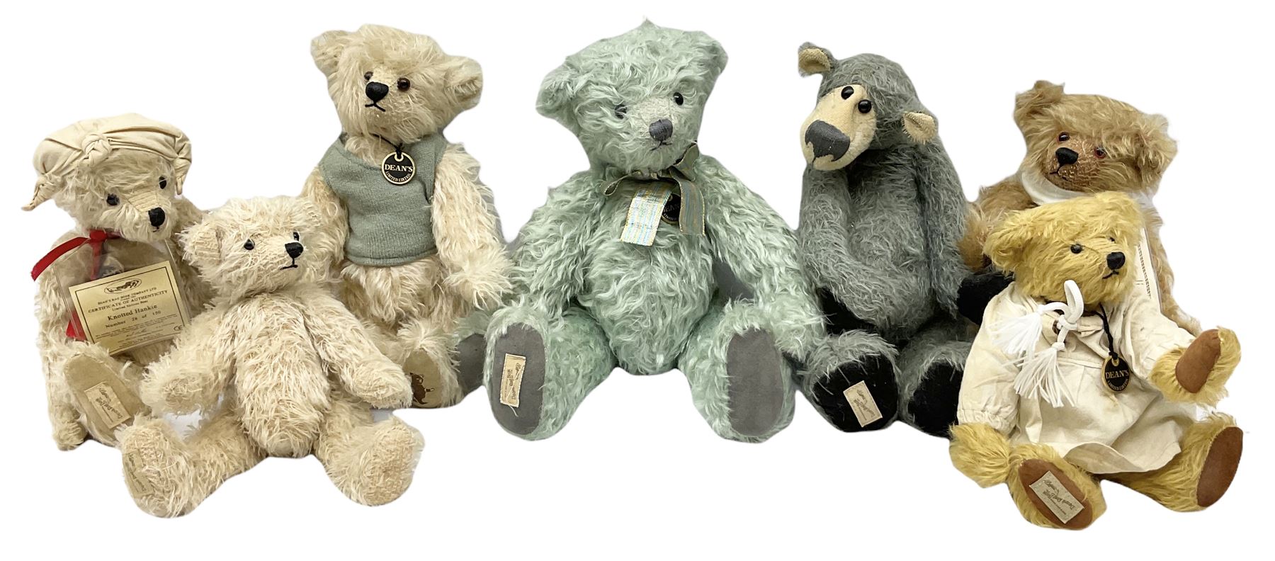 Seven modern Deans Rag Book limited edition bears - 'Flopsy' No
