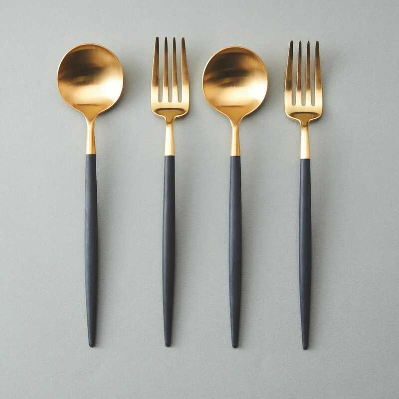 ゴアブラック×ゴールド デザートペア4本セット｜大丸松坂屋オンライン