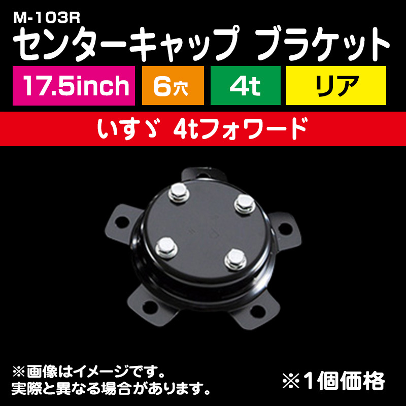 ホイールスピンナー/センターキャップ ブラケット <ISO 17.5インチ 6穴