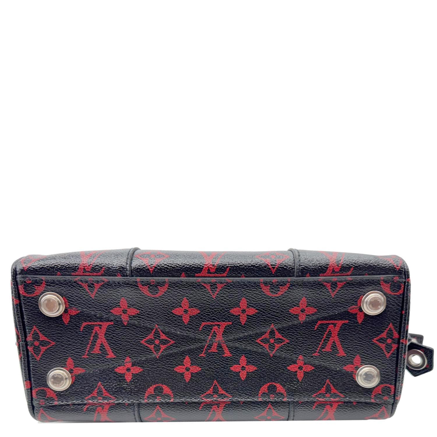 LOUIS VUITTON Dora BB Monogram Infrarouge Shoulder Bag Red