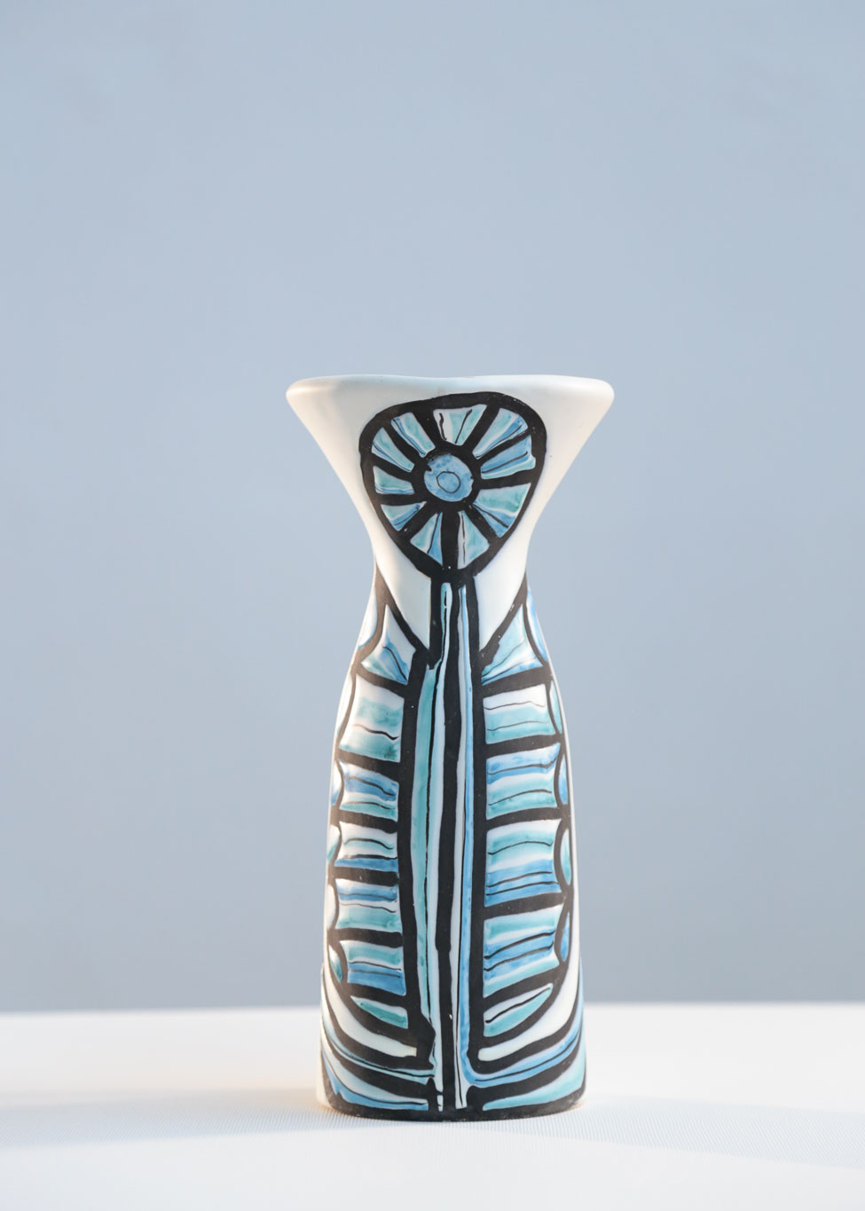 Signed Roger Capron Ceramic Pitcher/Vase for Vallauris, 1970s