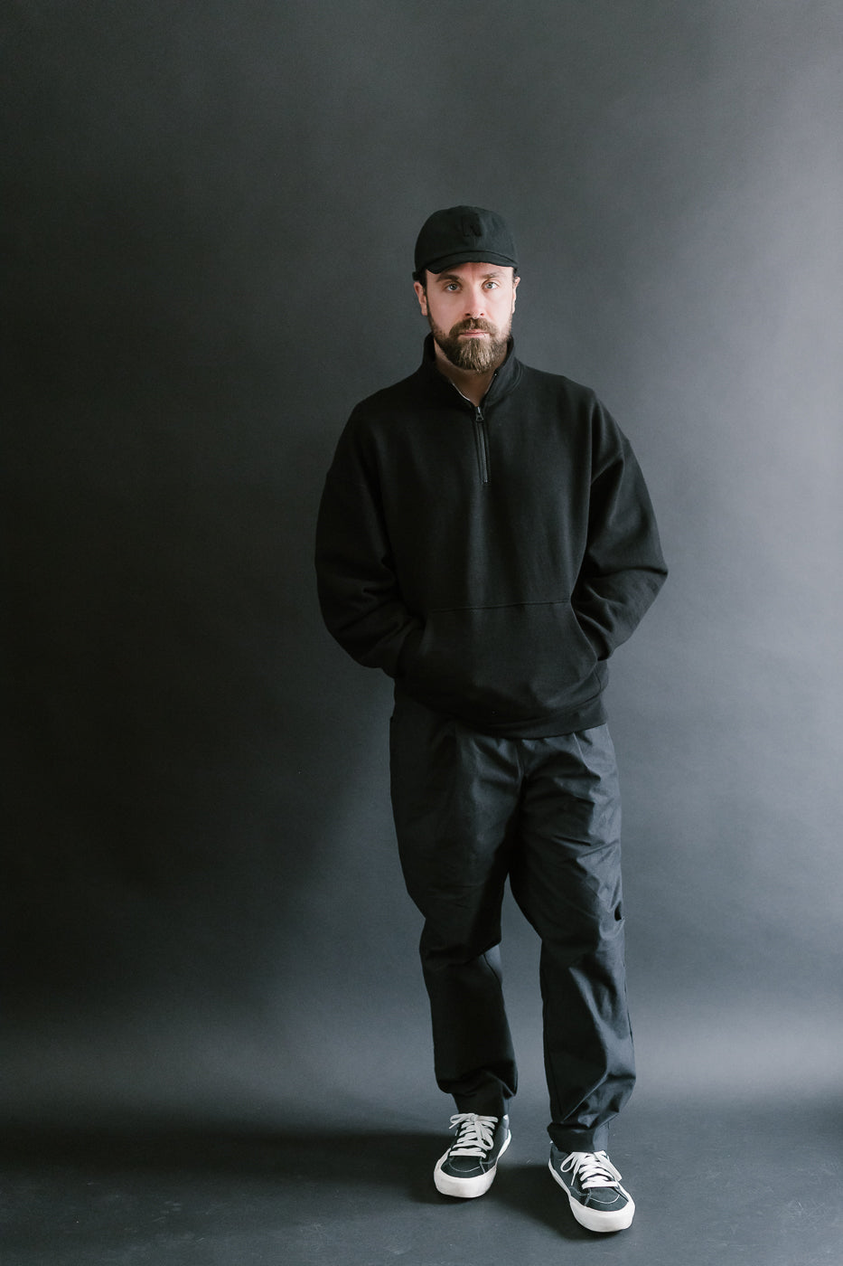 JM7503 - GG Sweat Half Zip - 07 Black | Dant