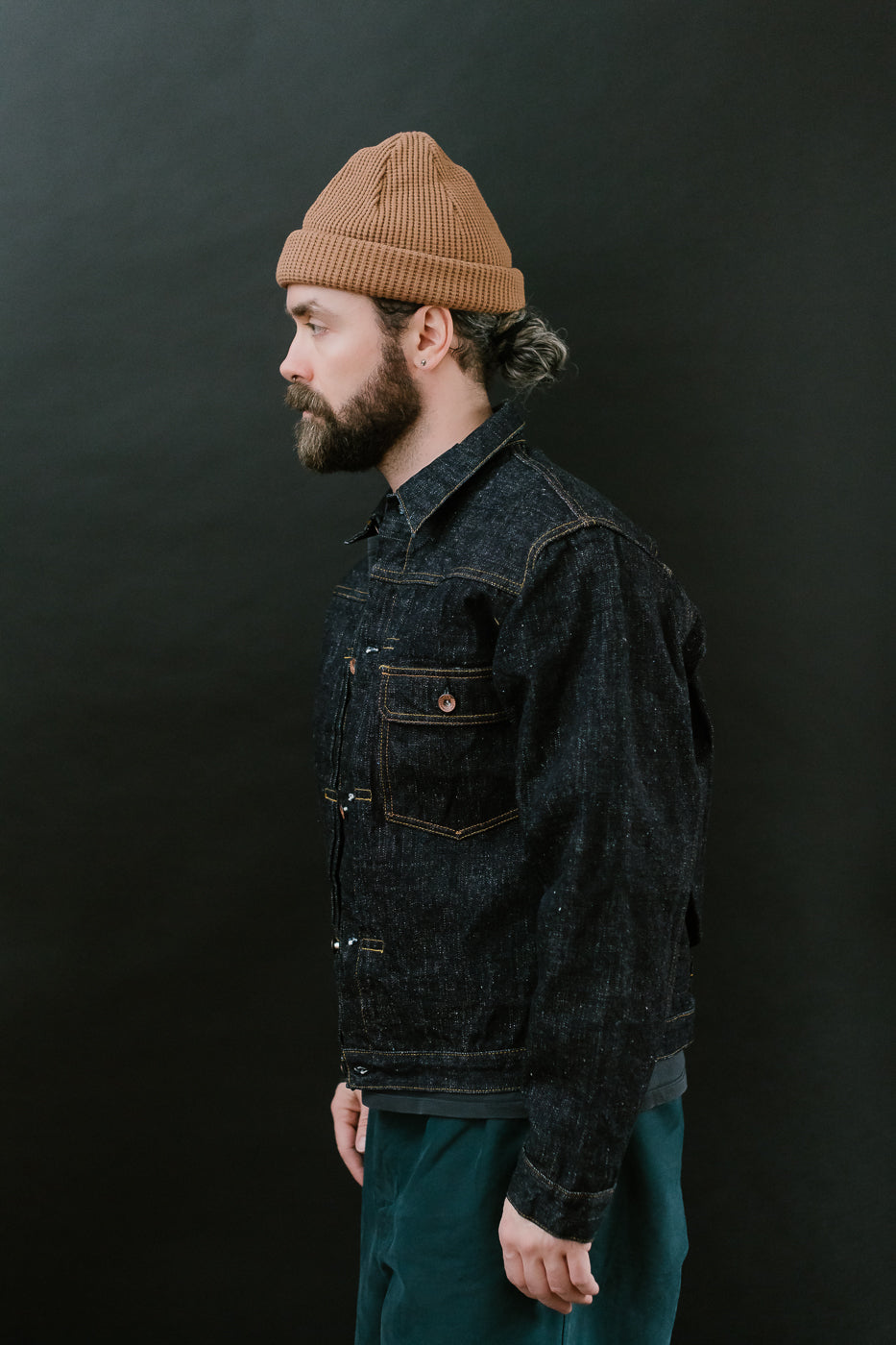 S556VX - 17oz Zero+ Model Type I Denim Jacket T-Back Spec - Indigo