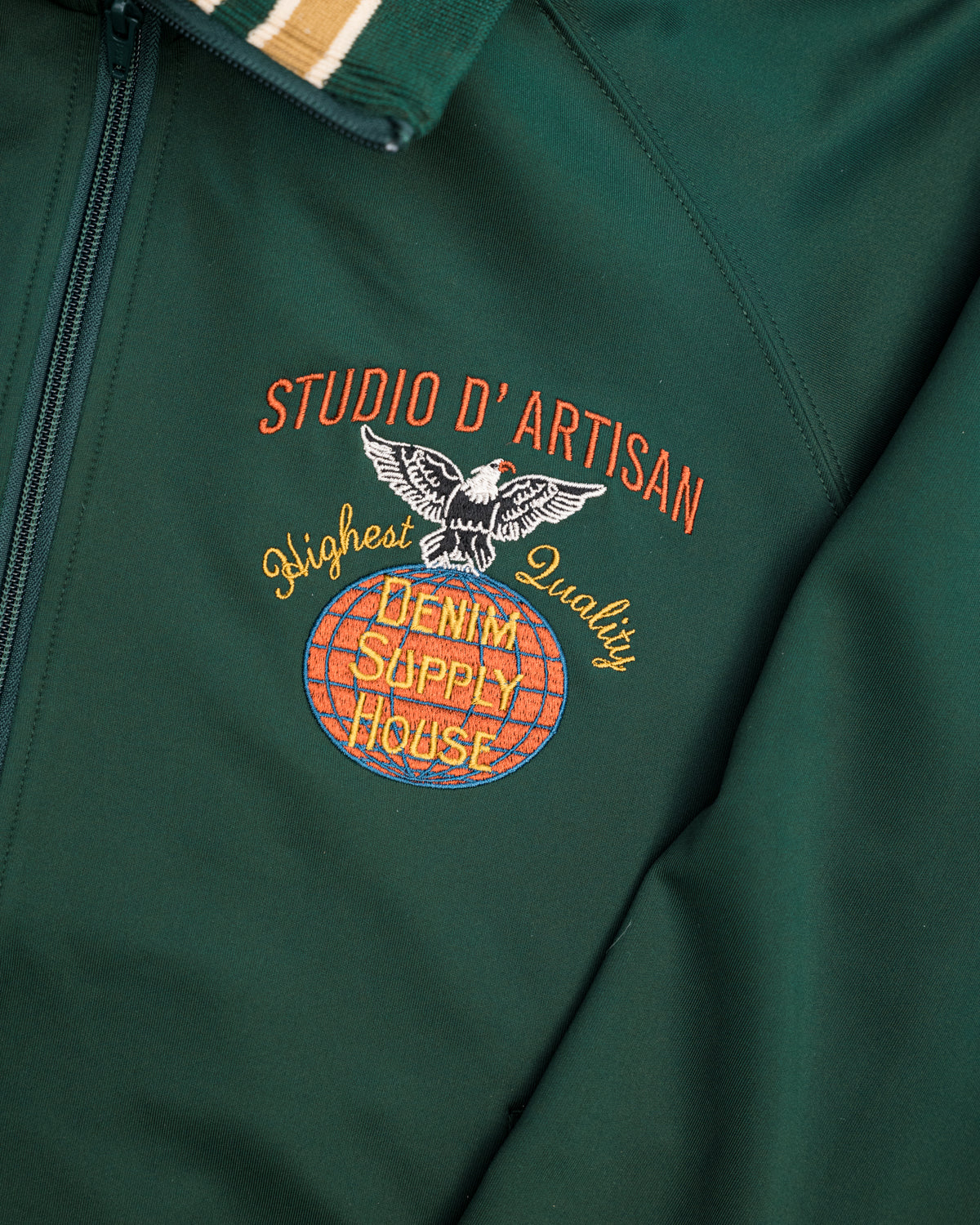 8107 - Embroidered Track Jacket - Green | Dant